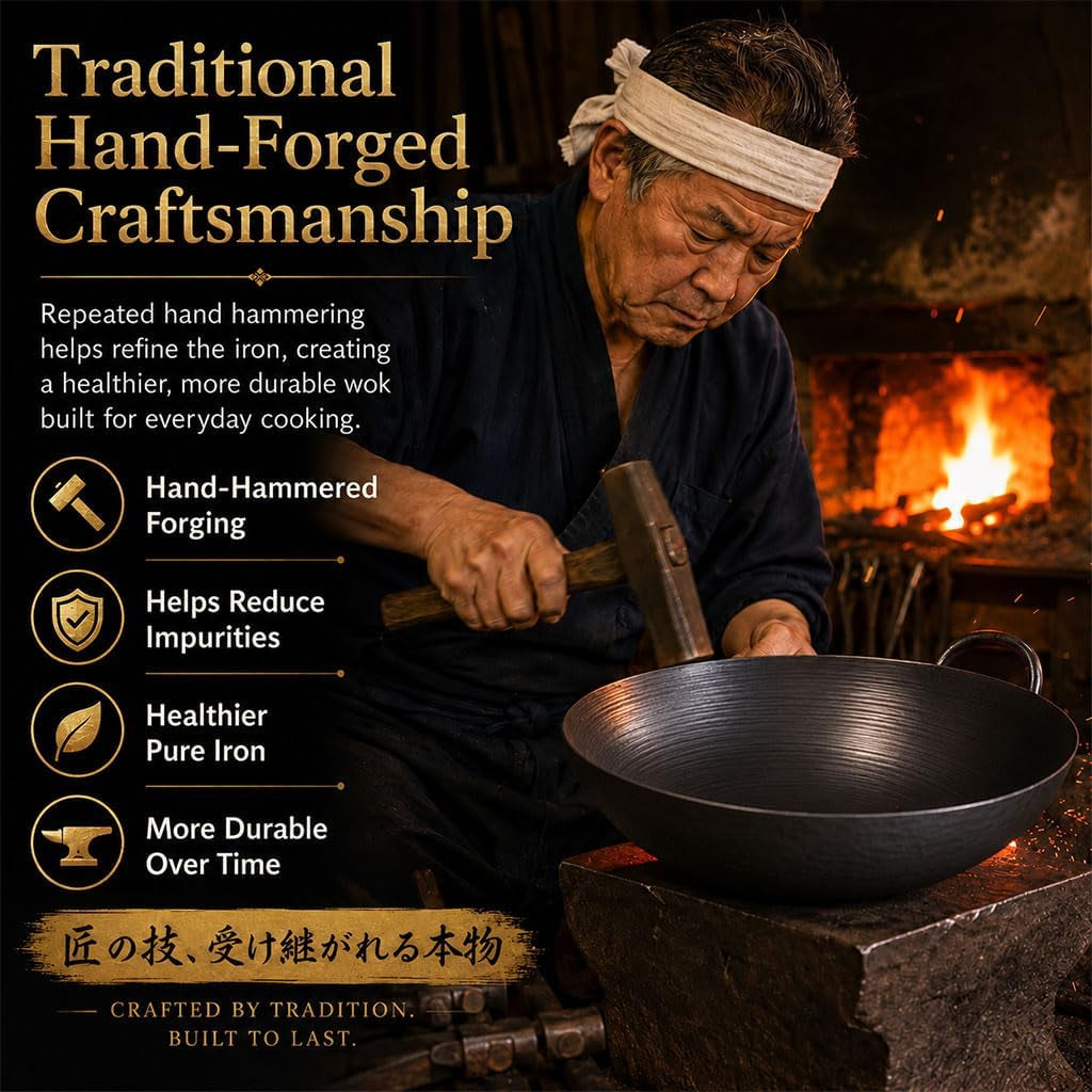 11-inch-pure-hand-forged-iron-pot-with-hammered-texture-hand-forged-uncoated-iron-pot-works-on-gas-induction-electric-and-more-great-for-stir-fry-steak-stews-and-daily-meals