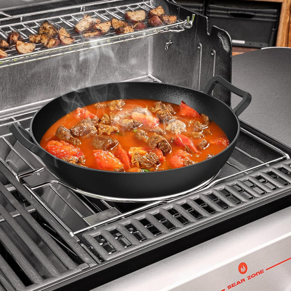 Cast Iron Wok for Weber Gourmet BBQ System | Universal Nonstick Stir-Fry Pan, for Multiple Cooktops Including Induction, Gas Stove, Range Oven, Campfire8