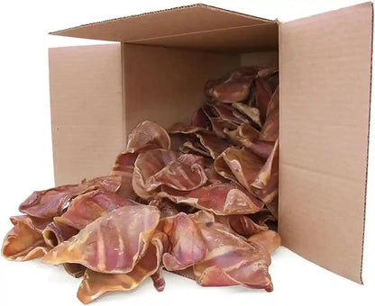 Best Pet Supplies Gigabite Whole Pig Ears for Dogs - 25 Count | Single Ingredient, All Natural Pig Ears, Supports Dental Health, Perfect for Training, Slow Roasted Chews9