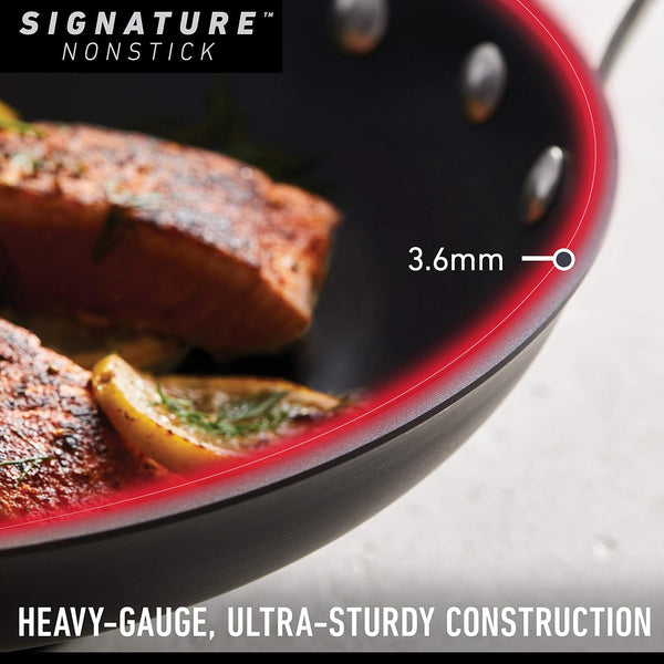 Calphalon Signature Hard-Anodized Nonstick Wok, 12", Flat-Bottom, Oven-Safe, Pfoa-Free, Black3