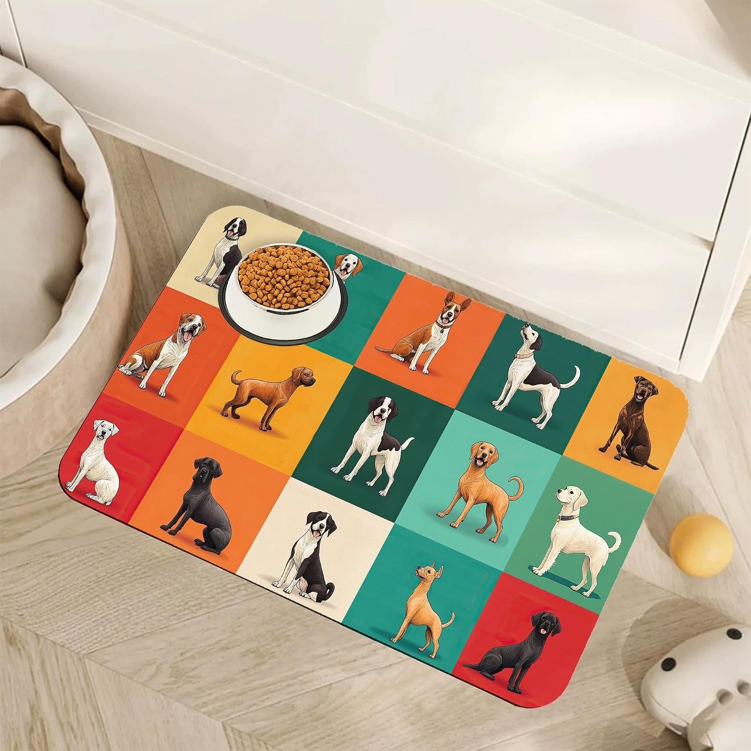 marble-dog-cat-food-mat-blue-teal-turquoise-gold-absorbent-pet-feeding-mat-with-rubber-backing-non-slip-water-bowl-placemat-indoor-pet-accessories-supplies-12x20