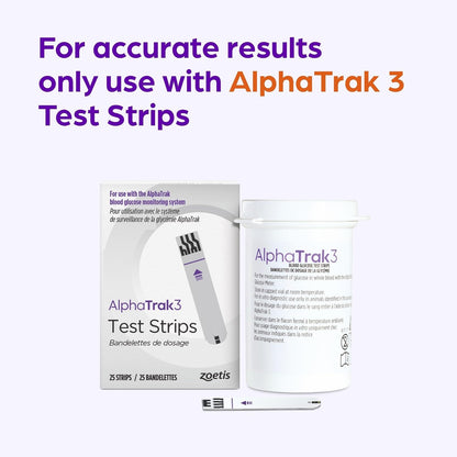 Alphatrak3 Blood Glucose Monitoring Kit for Diabetic Dogs, Cats & Horses | 8-Piece System for At-Home Use, Accurate Digital Results in 5 Seconds or Less, Mobile App Tracking, Uses Small Blood Sample7