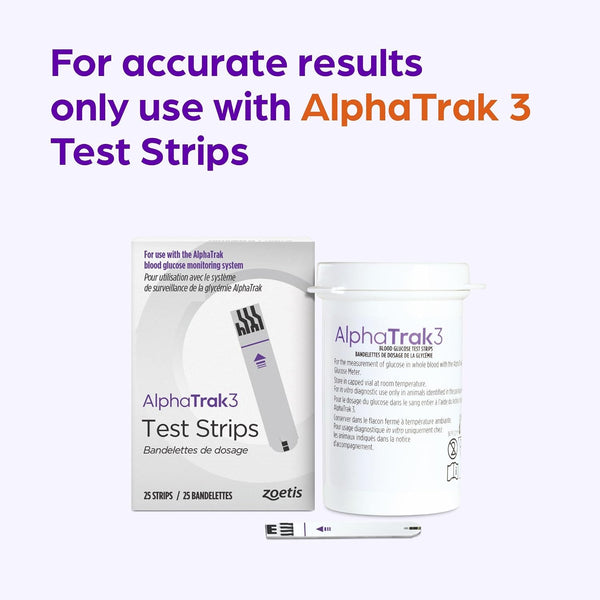 Alphatrak3 Blood Glucose Monitoring Kit for Diabetic Dogs, Cats & Horses | 8-Piece System for At-Home Use, Accurate Digital Results in 5 Seconds or Less, Mobile App Tracking, Uses Small Blood Sample7