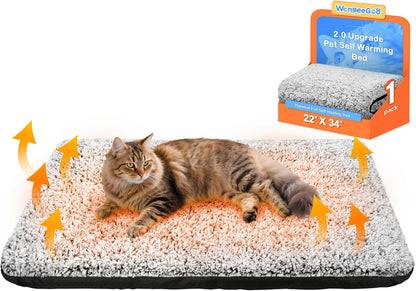 Self Warming Cat Bed, 2.0 Upgraded Thermal Mat for Indoor Cats, 15 X 19 in | Non-Electric Self Heating Cat Pad, Removable Washable Cover, Heat-Reflective Foil, Non-Slip Base for Kittens and Senior Cats9