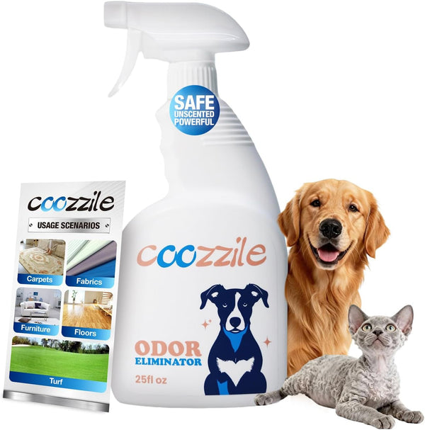 Pet Odor Eliminator Spray for Home, Fragrance Free Dog and Cat Urine Odor Remover for Carpet, Litter Box, Furniture, Pet Bedding and Floors, Colorless, 16.9 Fl Oz7