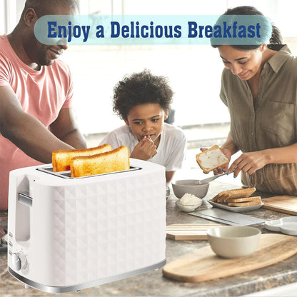 Toaster 2 Slices, Toasters Wide Slot, Bread Toaster with Cancel, Bagel, Defrost Function, Bagel Toasters with Removable Tray & 6 Temperature Settings, Beige8
