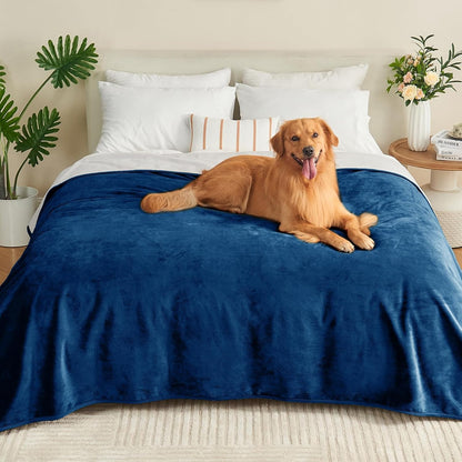 Waterproof Blanket 60"X80" for Adults, Reversible Waterproof Bed Cover for Dogs Cats Pets, Soft Leakproof Blanket for Bed Couch Sofa Furniture Protector, Dusty Pink/Off White9