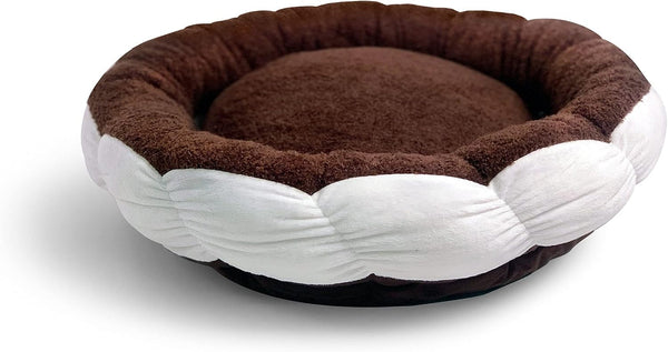 TONBO Soft Plush Small Cute and Cozy Nature Dog Cat Bed, Washer and Dryer Friendly (Sunflower)20