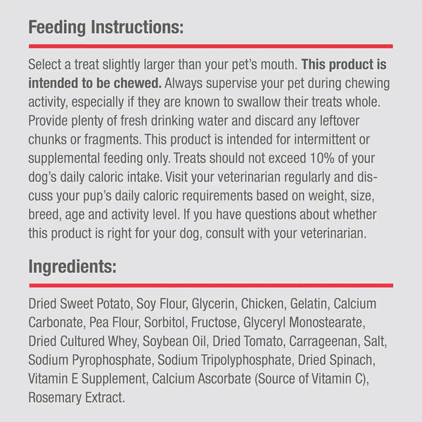 Dreambone Chicken Dinochews Dog Treats, Daily Rawhide-Free Chew, Digests Safely and Completely, with Real Protein, Chicken and Veggies, 14 Count5