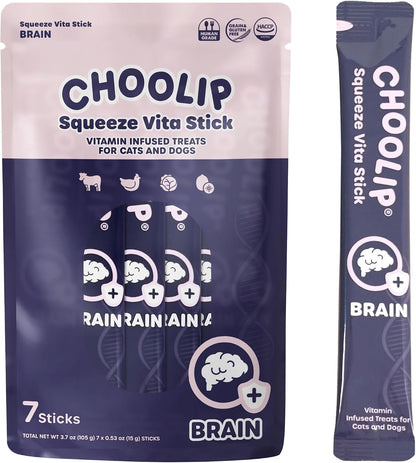 Choolip Squeeze Vita Stick Lickable Cat and Dog Treats, 7-Count Kidney Support, Tuna and Pollack with Pumpkin, Blueberry and Omega-3, Grain-Free, Vet-Formulated16