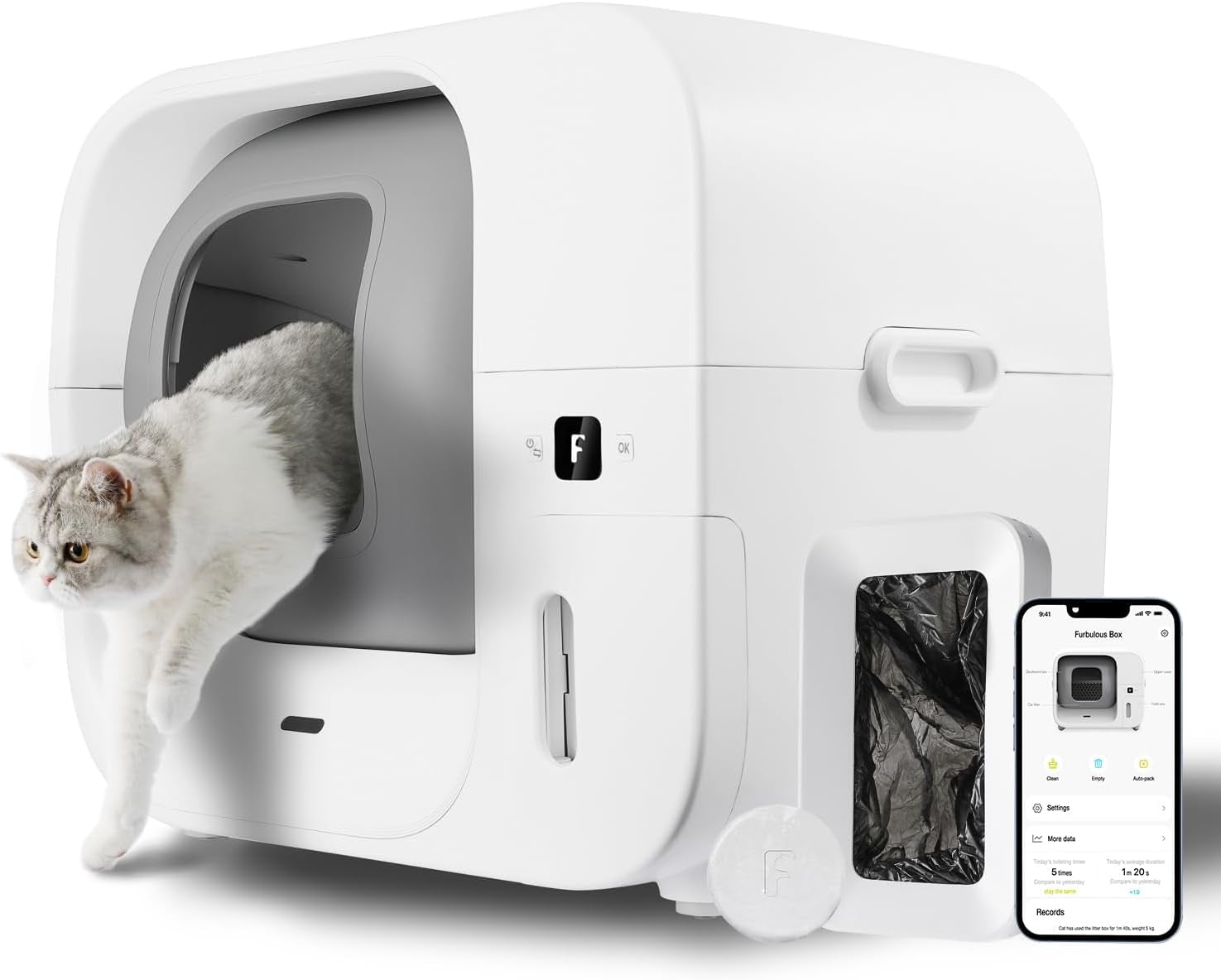 furbulous-true-odor-free-self-cleaning-and-packing-litter-box-automatic-cat-litter-box-with-self-pack-and-refill-system-app-control-extra-large-space-for-3-3-22-lbs-cats-upgraded-version