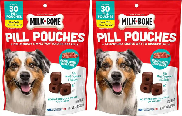 Milk-Bone Pill Pouches Dog Treats with Real Chicken, 25 Count Bags (Pack of 5; 125 Total Treats)14