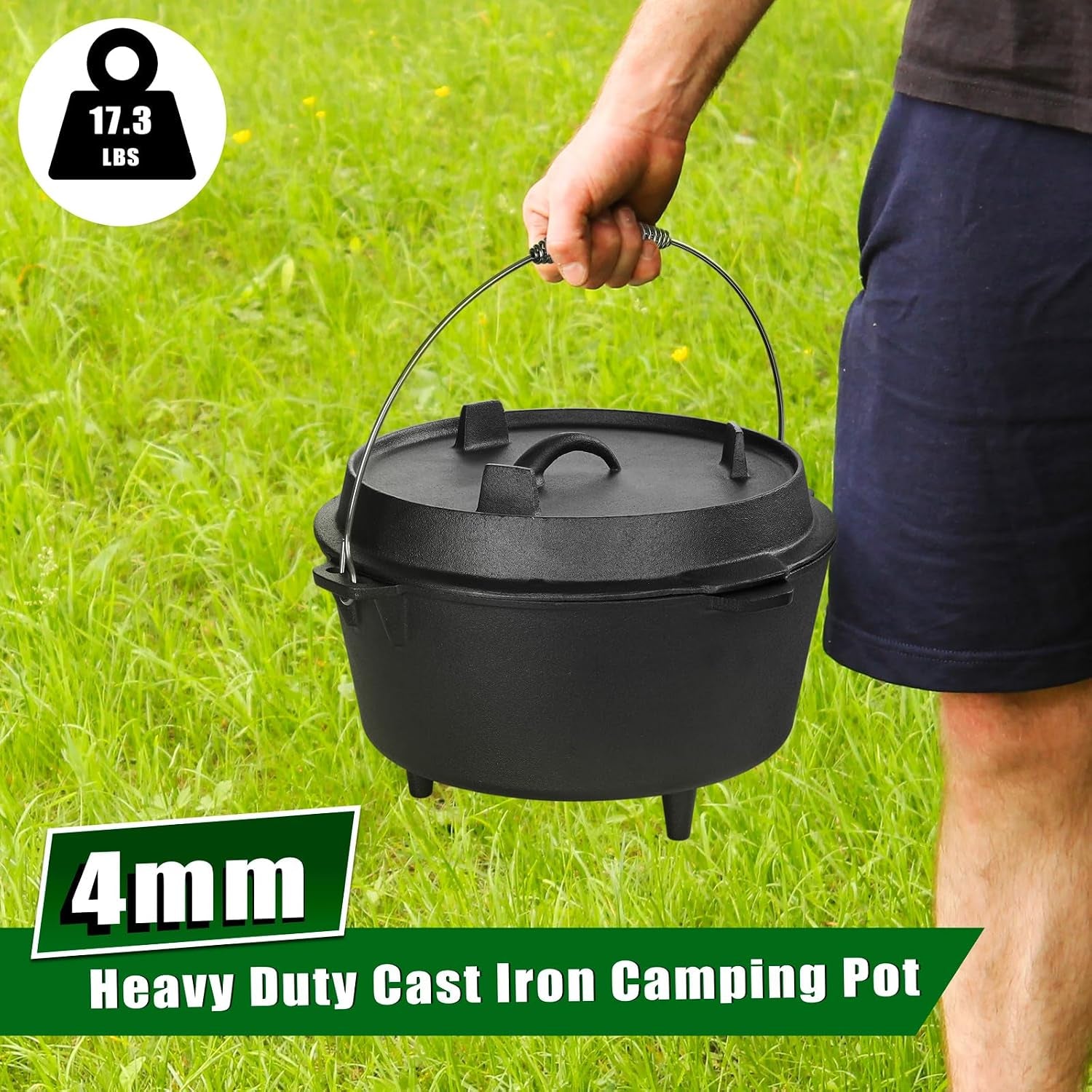 5qt-cast-iron-dutch-oven-with-stainless-steel-scrubber-2-in-1-pre-seasoned-camping-pot-heavy-duty-campfire-pot-with-feet-for-outdoor-stovetop-griddle-cooking-baking-roasting-stewing