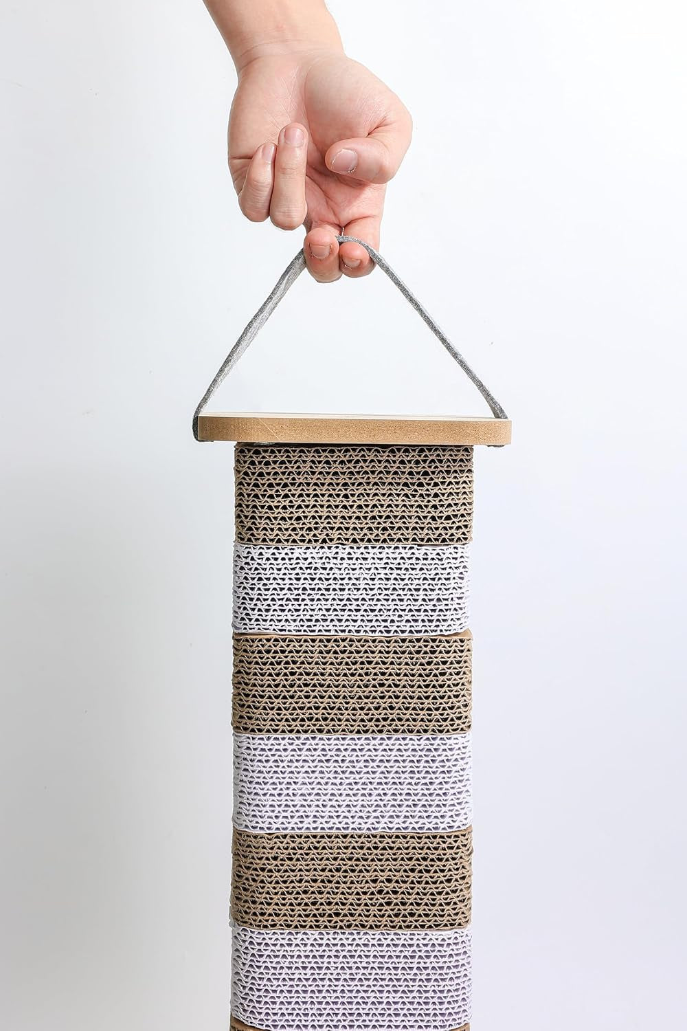 cat-scratching-post-for-indoor-cats-23-6-inch-tall-cardboard-cat-scratcher-pad-for-kittens-cats-multi-surface-scratching-board-easy-assembly-protects-furniture