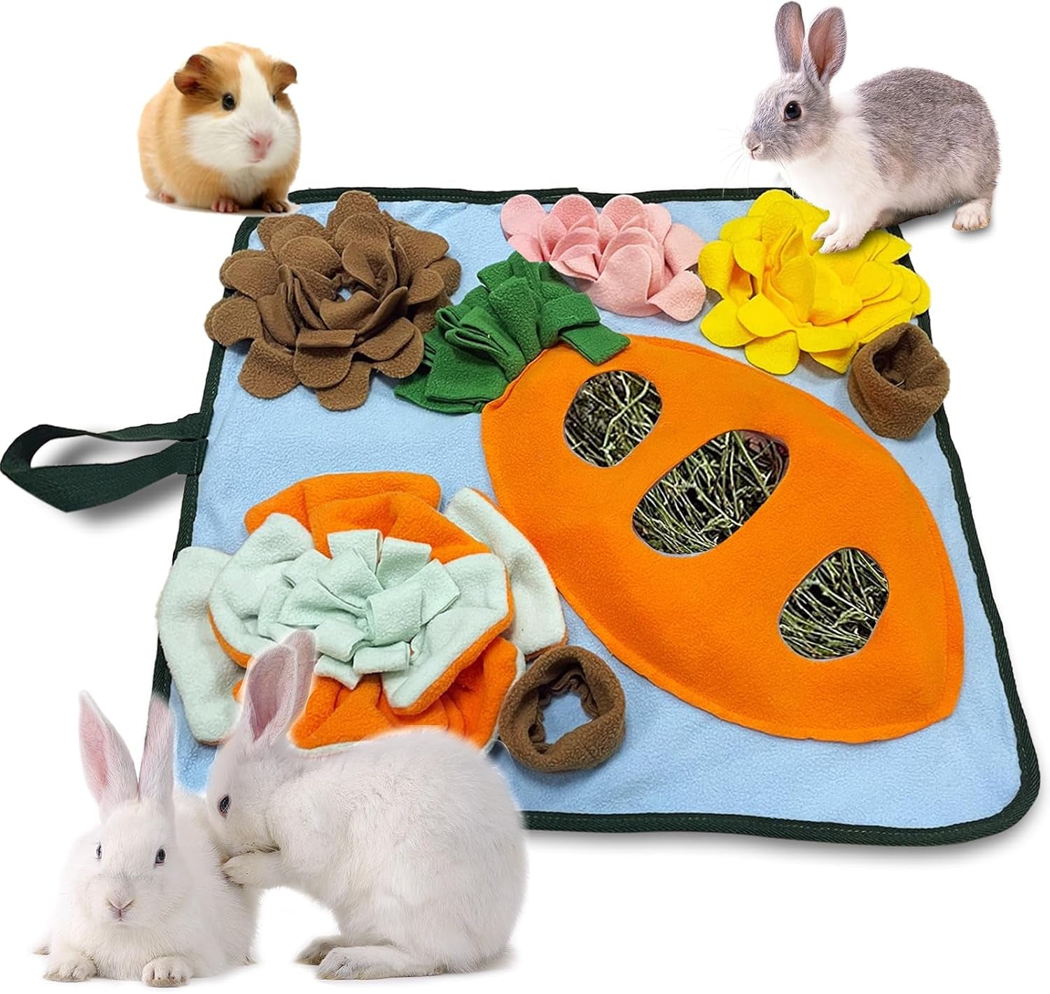 rabbit-foraging-mat-bunny-toys-20x20-rabbit-snuffle-mat-interactive-feeding-game-washable-bunny-hay-feeder-treat-dispenser-foraging-toys-for-rabbits-guinea-pigs-chinchillas-ferrets
