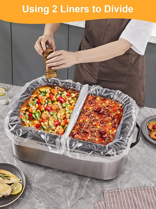 Electric Roaster Liners for Instant Cleanup, 18 X 34 Inch | 10-Count Disposable Turkey Oven Cooking Bags, Bpa-Free, Fits 16, 18, 22 Quart Roaster Pans, for Thanksgiving Christmas7