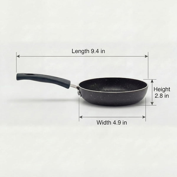 5 Inch Mini Frying Pan Skillet (3.5-Inch Cookable Surface Area), Nonstick Aluminum Egg Pan for Single Eggs, Omelets and Breakfast, Compact Stovetop Cookware for Gas, Electric and Camping Use4