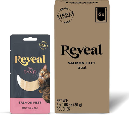 Reveal Whole Tuna Filet Cat Treats 12-Pack 1.06 Oz Loins | 100% Natural, High Quality Protein, Single Ingredient, Grain Free, High Protein, No Fillers, No Artificial Additives9