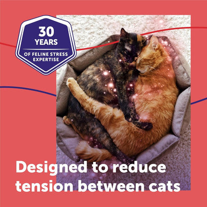 FELIWAY Multicat Cat Calming Pheromone Diffuser Kit | Helps Reduce Fighting, Tension and Aggression between Cats Due to Stress for Multi‑Cat Homes, 30 Day Supply4