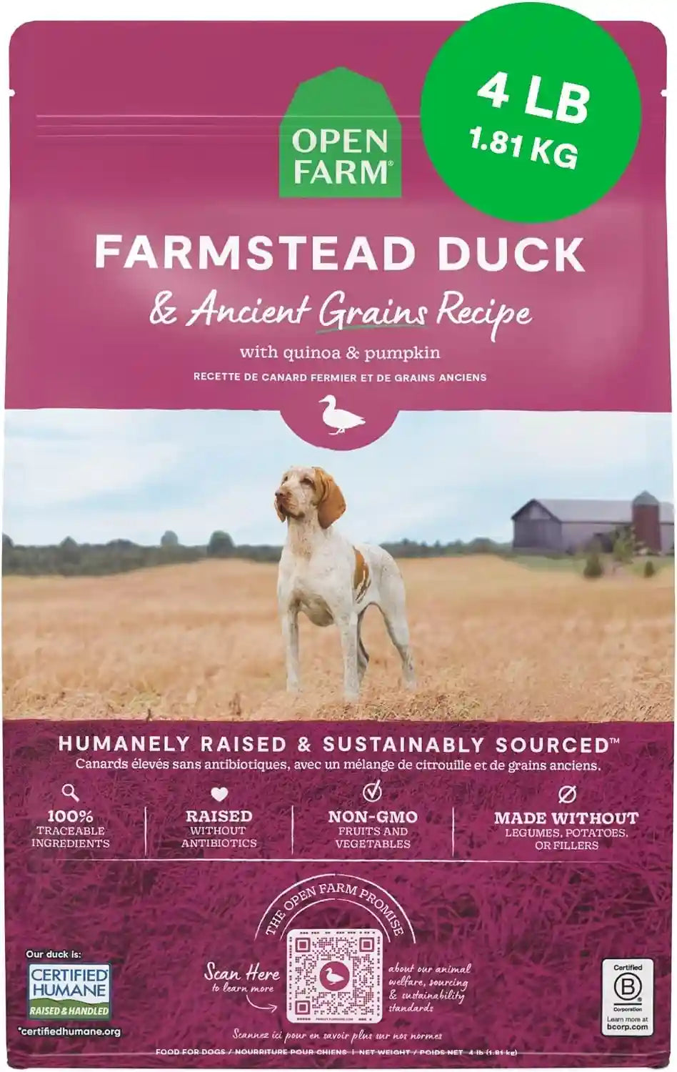 open-farm-ancient-grains-dry-dog-food-wild-caught-salmon-kibble-22lb-bag-all-life-stages-all-breed-sizes-protein-rich-nutrient-dense-100-traceable-ingredients-non-gmo-fruits-veggies