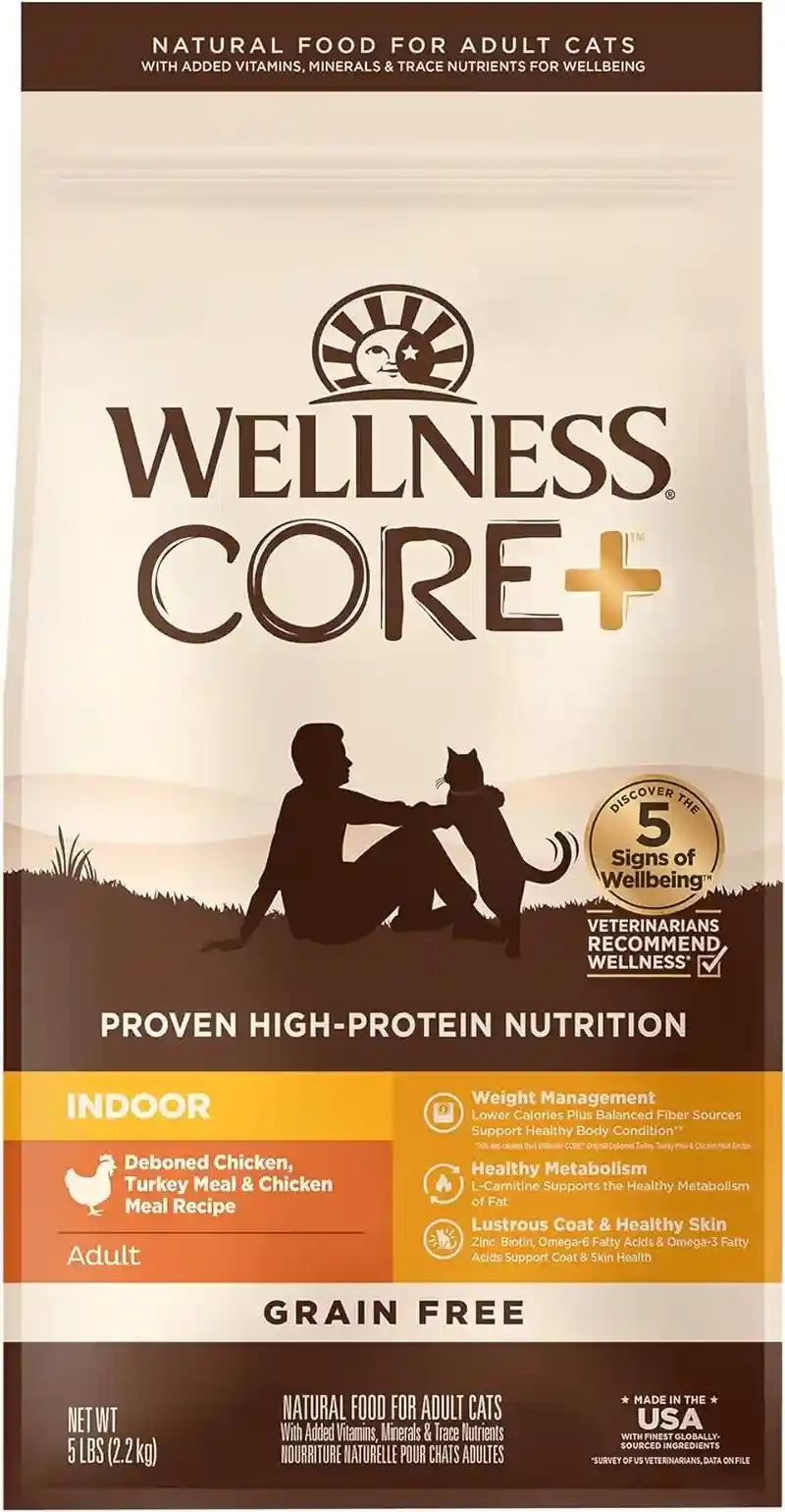 wellness-core-adult-dry-cat-food-for-indoor-cats-natural-grain-free-kibble-chicken-turkey-and-chicken-meal-recipe-5-lb-bag