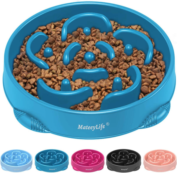Mateeylife 2-Pack Slow Feeder Dog Bowls, 2 Cups, Dog Puzzle Feeder Bowl | Food-Contact Safe, Dishwasher Safe, Non-Slip Base, Maze Design, for Fast Eaters, for Dogs and Cats, Daily Mealtimes22