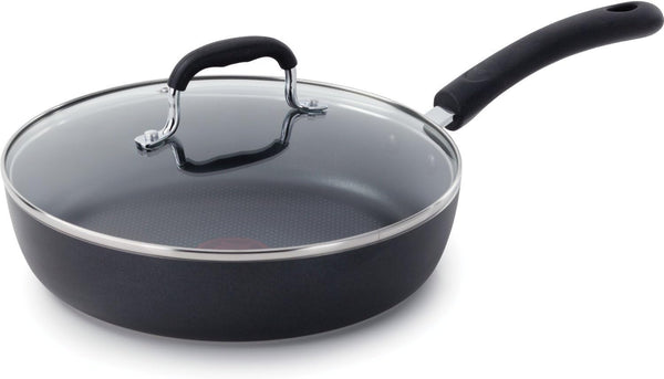 Experience Nonstick Frying Pan with Lid, 10 in Induction Skillet, Black1