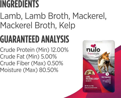Nulo Freestyle Variety Flavor Real Meat Grain-Free Premium Puppy & Dog Food Topper, 2.8 Ounce (Pack of 6)9