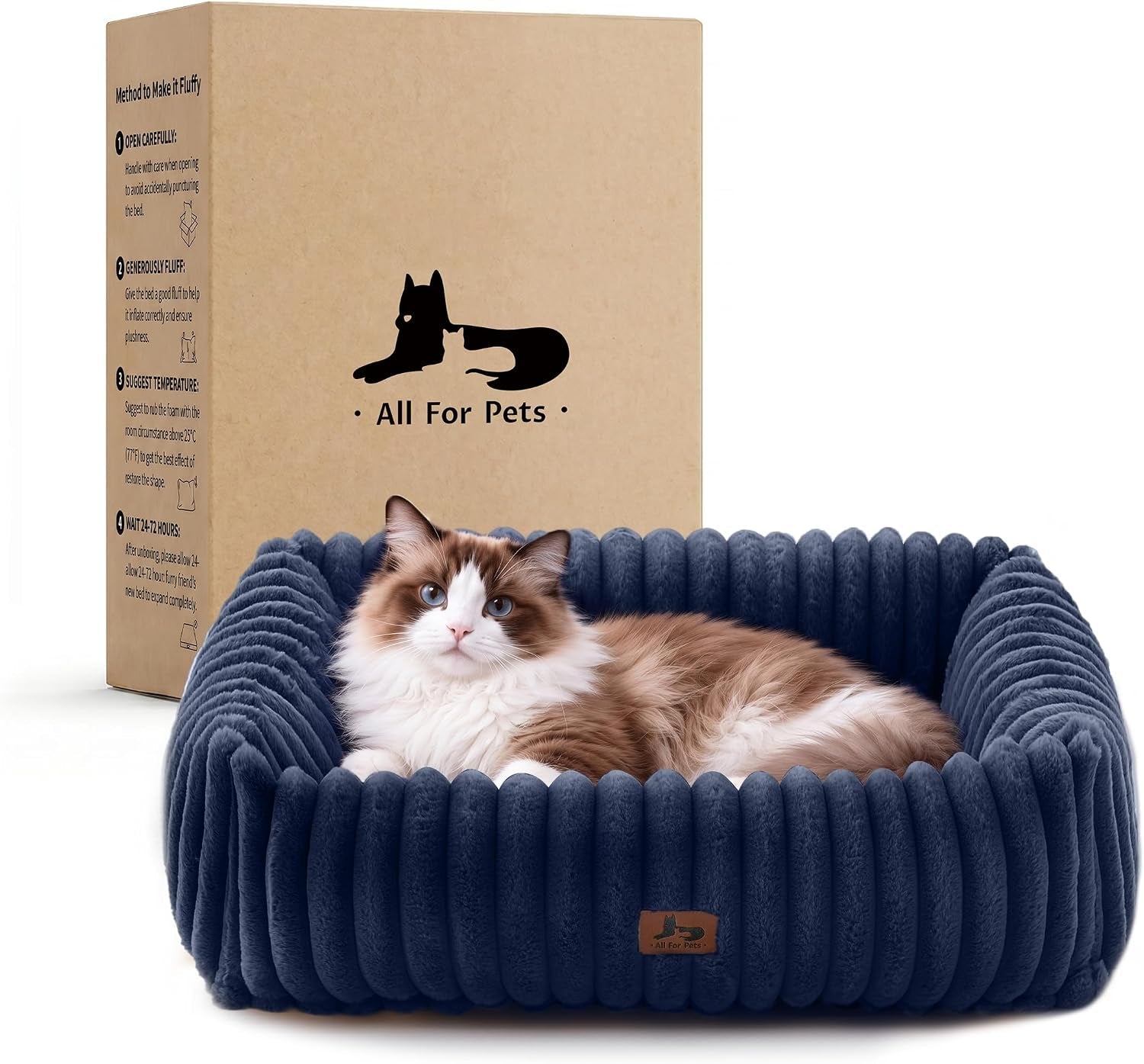 cute-dog-bed-for-small-dogs-cats-washable-fluffy-cat-beds-for-indoor-cats-rectangle-orthopedic-memory-foam-puppy-beds-with-anti-slip-bottom-20-x19-x-7-inches-cream20x19x6inchs