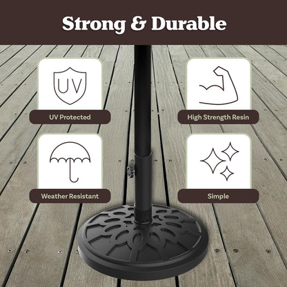 Outdoor Umbrella Base, 19Lb, Black6