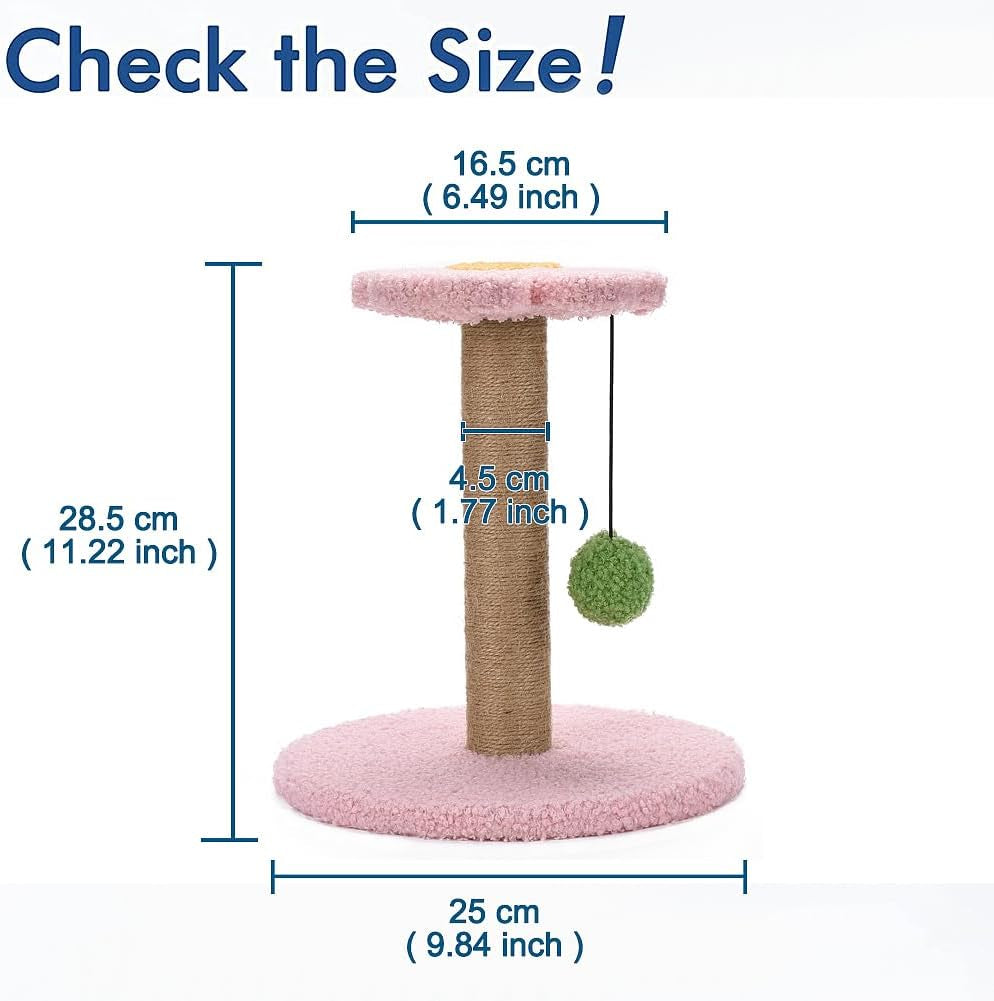 cat-scratching-post-with-ball-for-small-cat-polar-fleece-scratcher-kitten-toys-for-indoor-sisal-1-77-inch-scratch-post-interactive-toy-with-dangling-ball