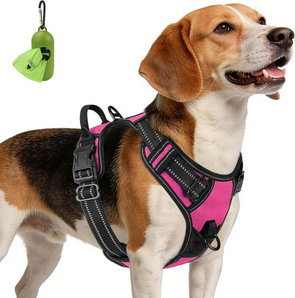 Joytale No Pull Dog Harness Medium Sized Dog, Front Clip, Black | Grab Handle for Instant Control, Padded & Adjustable Vest, Sturdy Metal D-Rings, for Safe Training & Daily Walking29