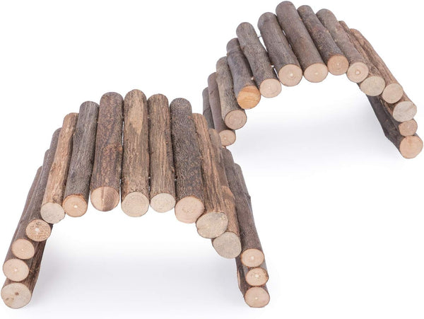 Niteangel Wooden Ladder Bridge, Hamster Mouse Rat Rodents Toy, Small Animal Chew Toy1