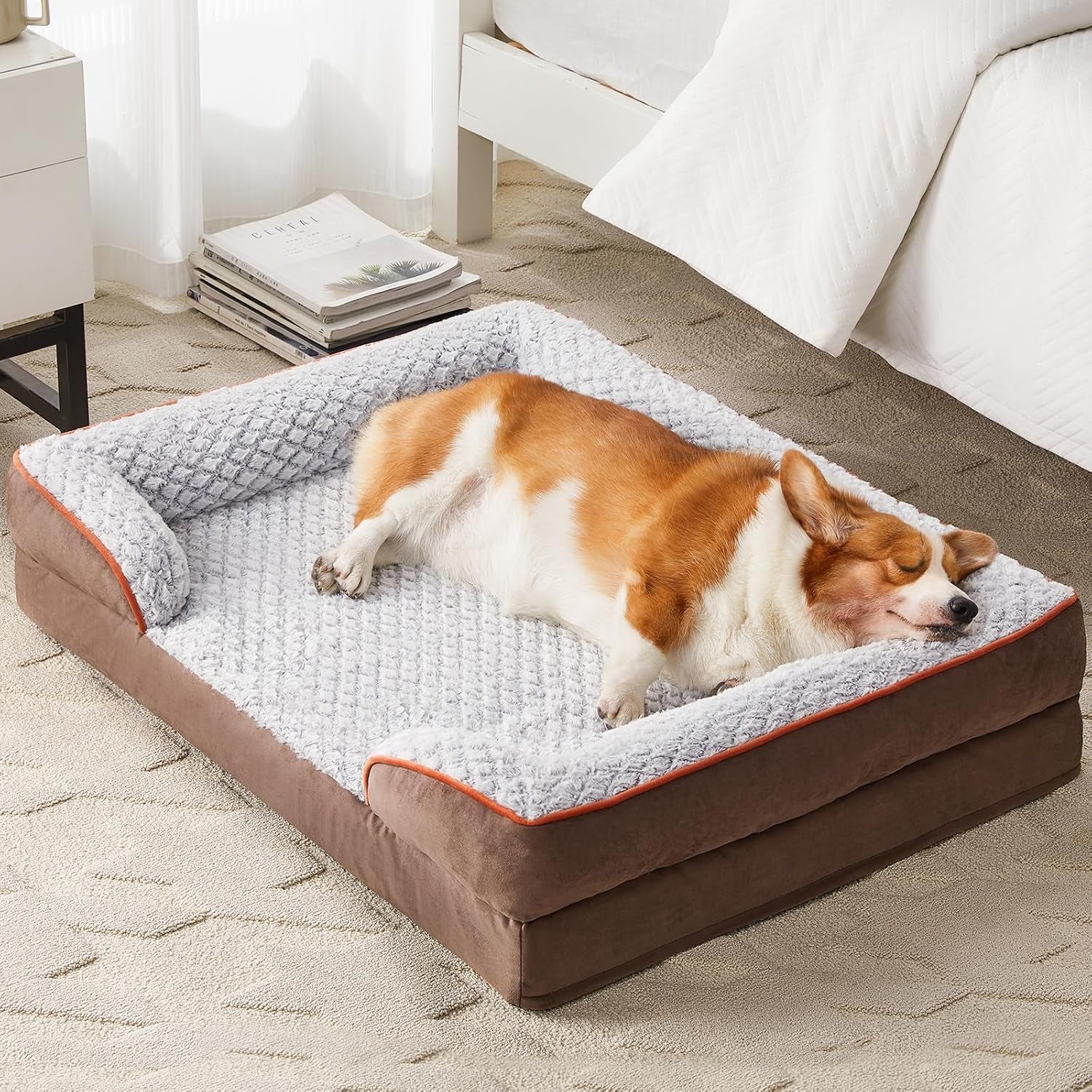 lextro-orthopedic-dog-beds-for-large-dogs-42x30-inch-extra-large-dog-bed-egg-crate-foam-bed-for-large-dogs-big-pet-bed-with-washable-removable-waterproof-pillow-cover-and-anti-slip-bottom-grey