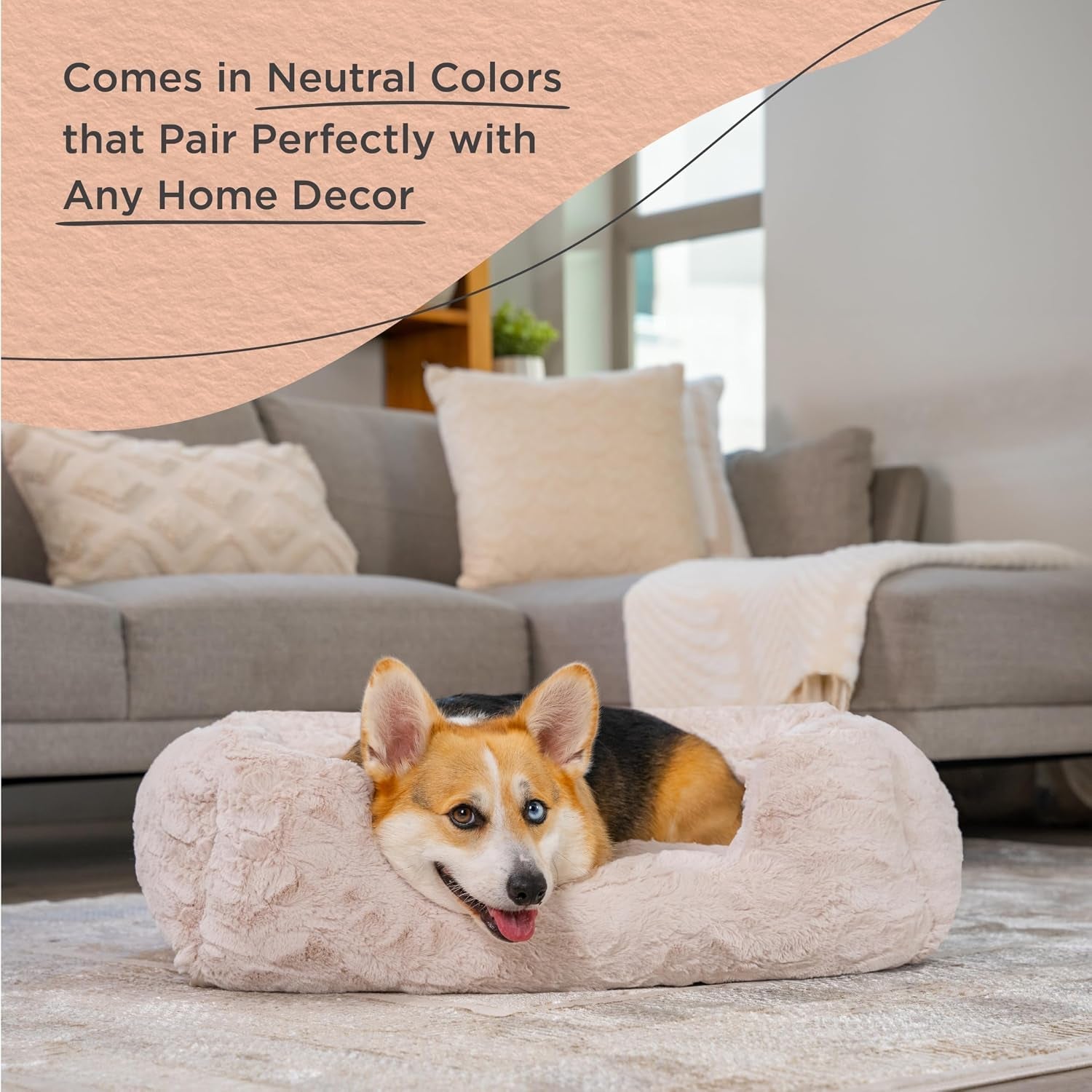 best-friends-by-sheri-lux-lounge-bed-calming-faux-fur-dog-bed-oyster-cream-medium-30-x-20