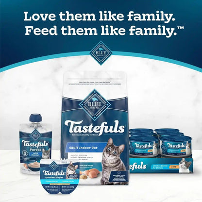 Blue Buffalo Tastefuls Savory Singles Variety Pack, Wet Cat Food in Gravy, 2.6-Oz. Twin-Pack Trays, Chicken & Turkey Entreé (12 Count)9