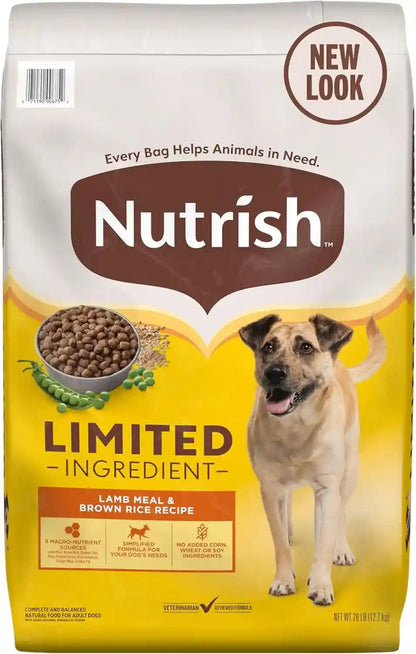 Nutrish Limited Ingredient Dry Dog Food, 28 Lb. Bag, (Rachael Ray)1