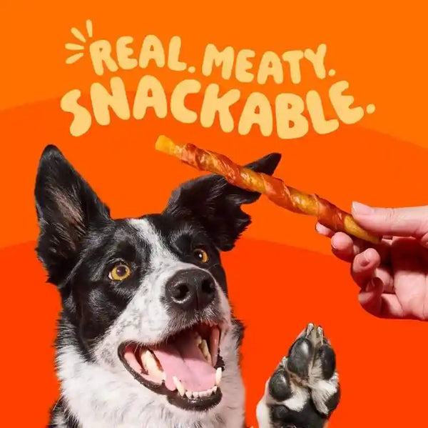 Oinkies Tender Twists Rawhide‑Free Dog Chews, 36 Count5