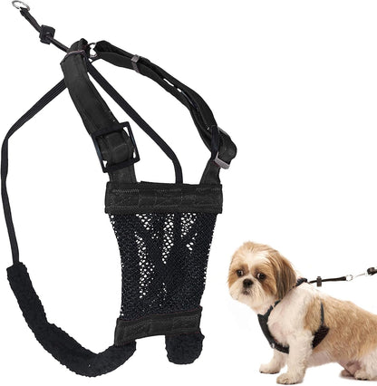 Sporn No Pull Dog Harness, Durable Nylon Mesh Harness for Large Dogs, No Choke Design, Padded Restraint Sleeves, Adjustable Fit, Easy On/Off, Large/Xl for Extra Large Breeds, Black10