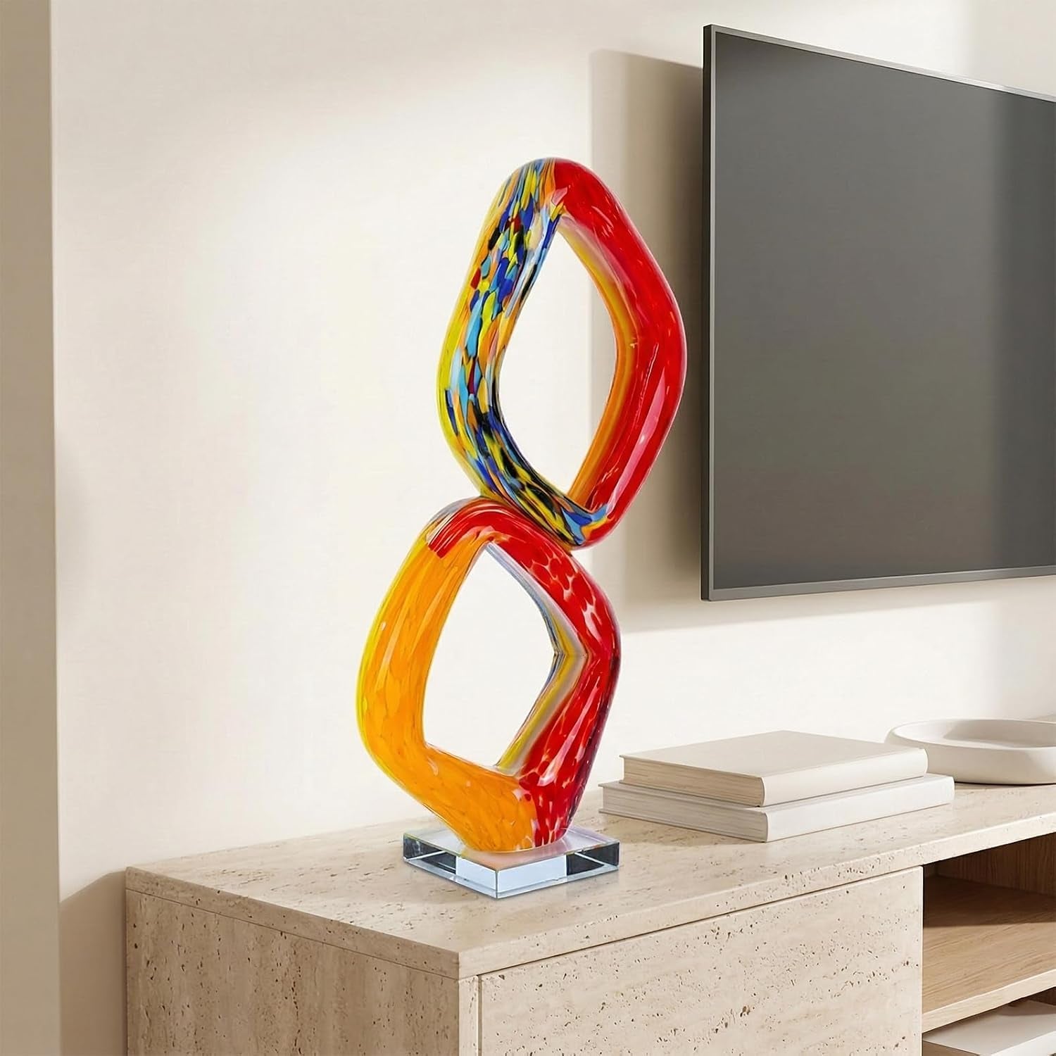 17-7in-tall-abstract-orange-glass-sculpture-large-hand-blown-glass-figurine-handblown-statue-for-home-decor-living-room-shelf-mantel-tabletop-display-modern-art-accent-piece