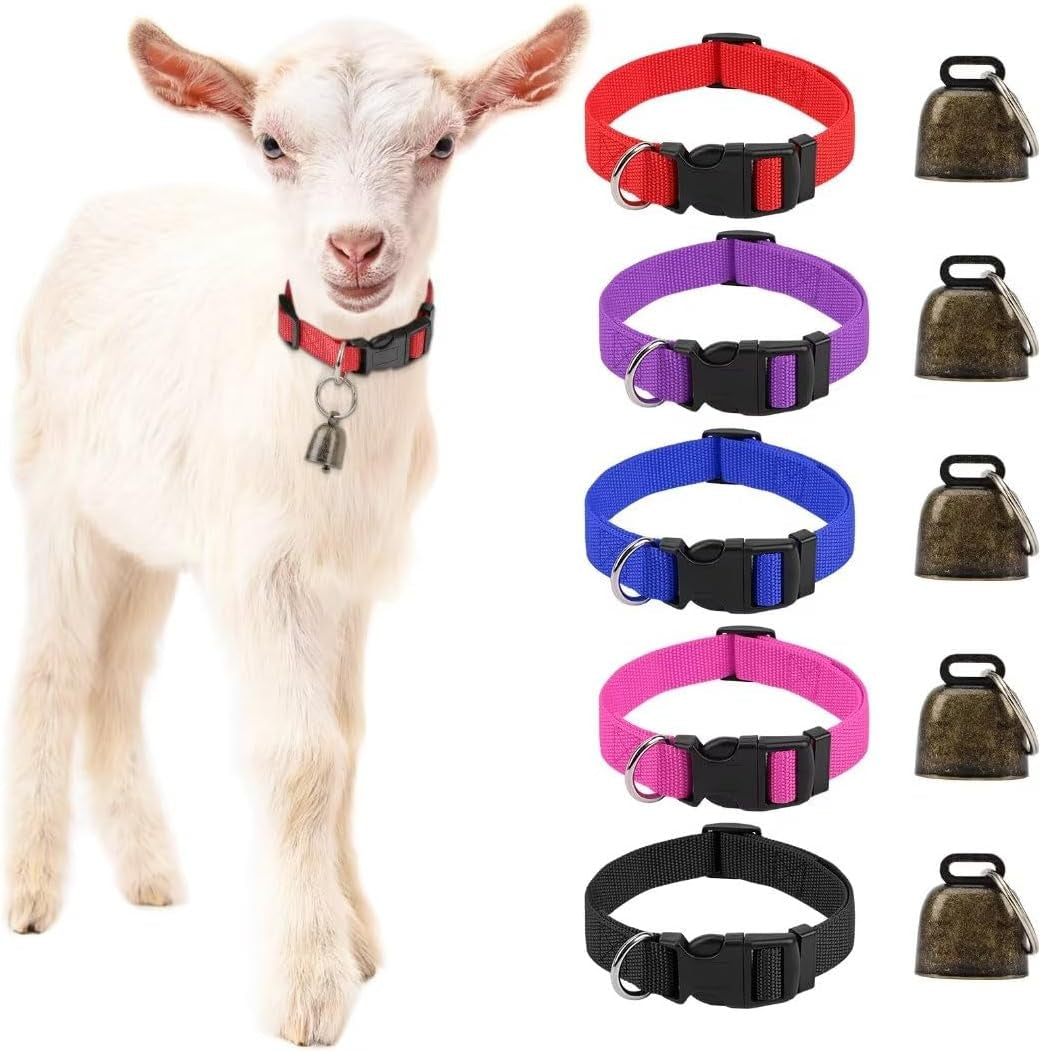 5-pack-classic-goat-collars-with-bells-anti-lost-pet-collar-adjustable-nylon-collar-sheep-grazing-copper-bells-for-small-farm-animal-sheep-calf-cow-accessories13-7-20-5