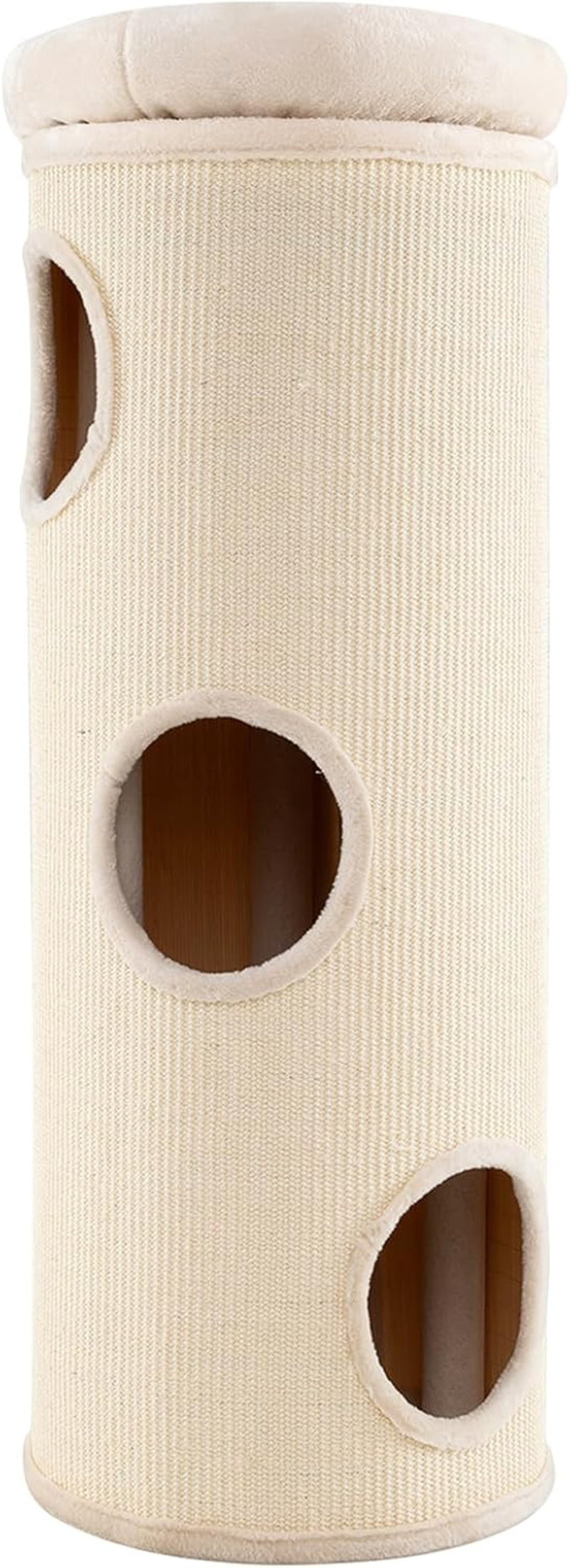 tangkula-4-story-cat-tree-condo-49-barrel-shaped-cat-house-with-detachable-sisal-scratching-board-3-hideaways-removable-soft-top-plush-bed-interior-bamboo-mat-modern-cat-tower-for-indoor-cats