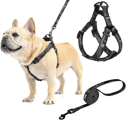 PUPTECK No Pull Dog Harness Soft Adjustable Basic Nylon Step in Puppy Vest Outdoor Walking with ID Tag41
