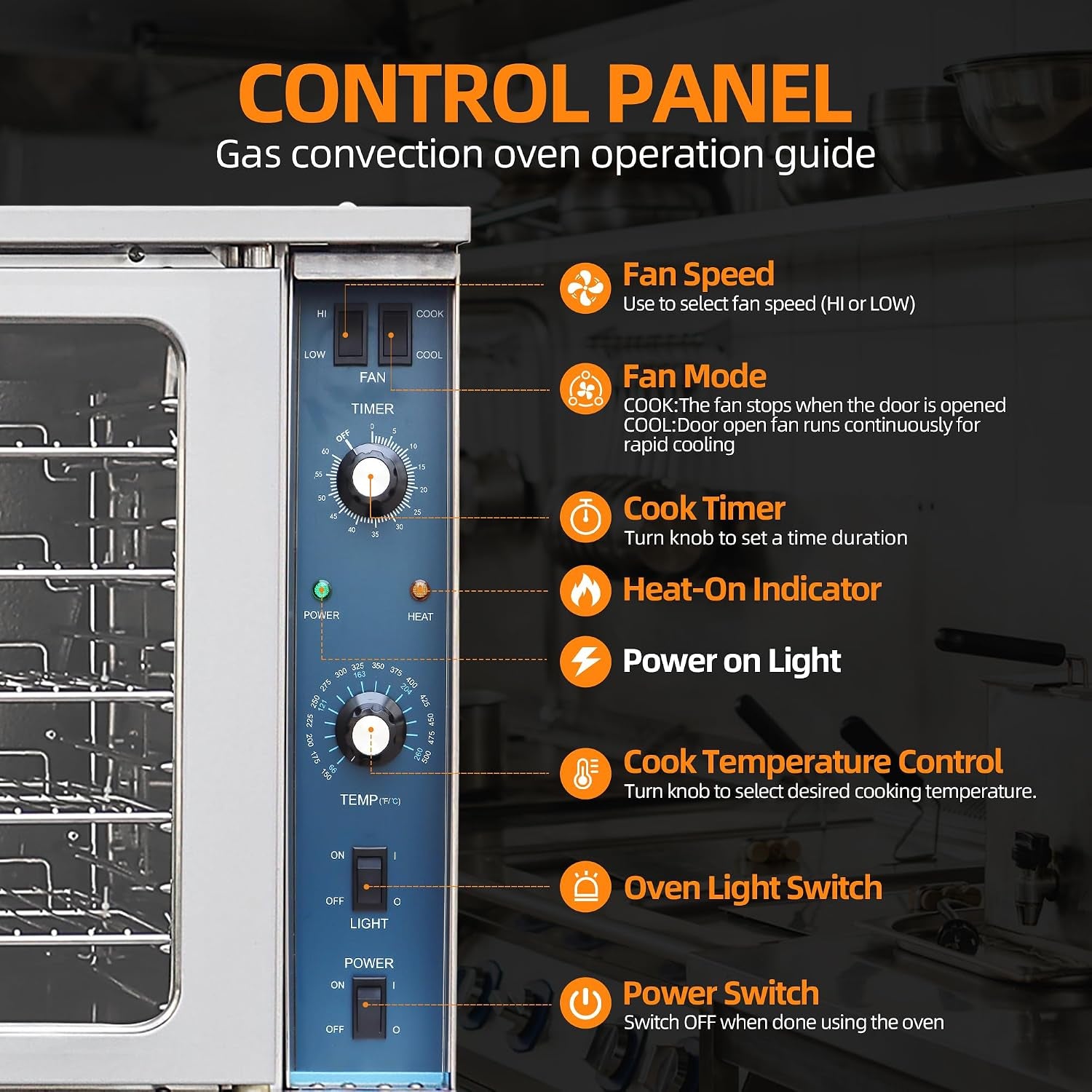 commercial-convection-oven-double-layer-electronic-gas-control-ss430-front-side-and-top
