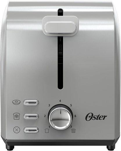 Oster 2-Slice Toaster with Extra Wide Slots, Bagel Toaster, Stainless Steel1