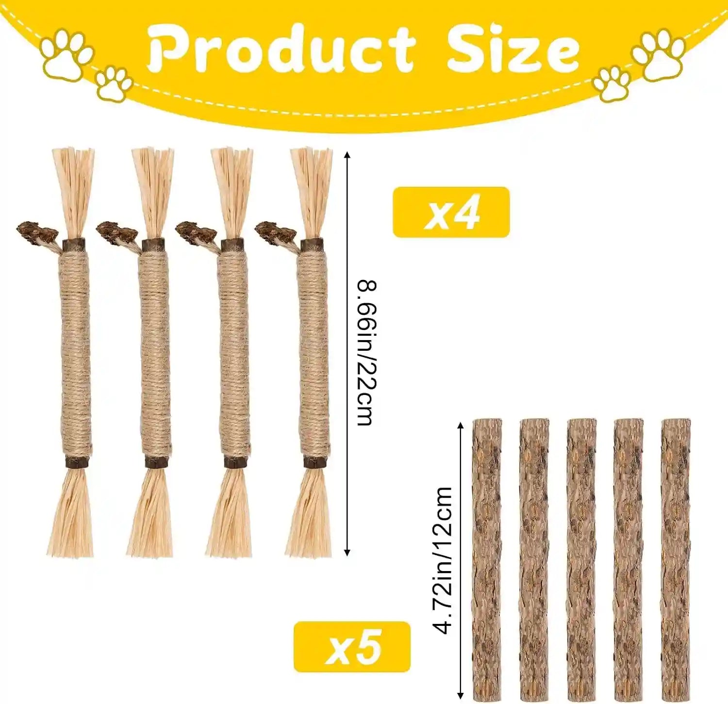 9-pack-silvervine-sticks-for-cats-natural-cat-chew-stick-toys-set-matatabi-dental-care-cat-treat-for-indoor-cats-kittens-dental-care-teeth-cleaning-play