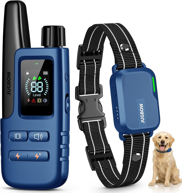 Dog Shock Collar - 4500FT Dog Training Collar with Remote, IPX8 Waterproof Electric Dog Collar with 4 Training Modes, Security Lock, Rechargeable Ecollar for 10-120Lbs Small Medium Large Dogs9