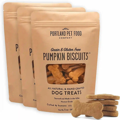 Portland Pet Food Pumpkin Dog Treats - Healthy, Grain-Free Biscuits, 5 Oz | Human-Grade, Limited Ingredient, Natural Low Calorie Training Treats for Small & Large Dogs, Puppy to Senior, Made in USA14