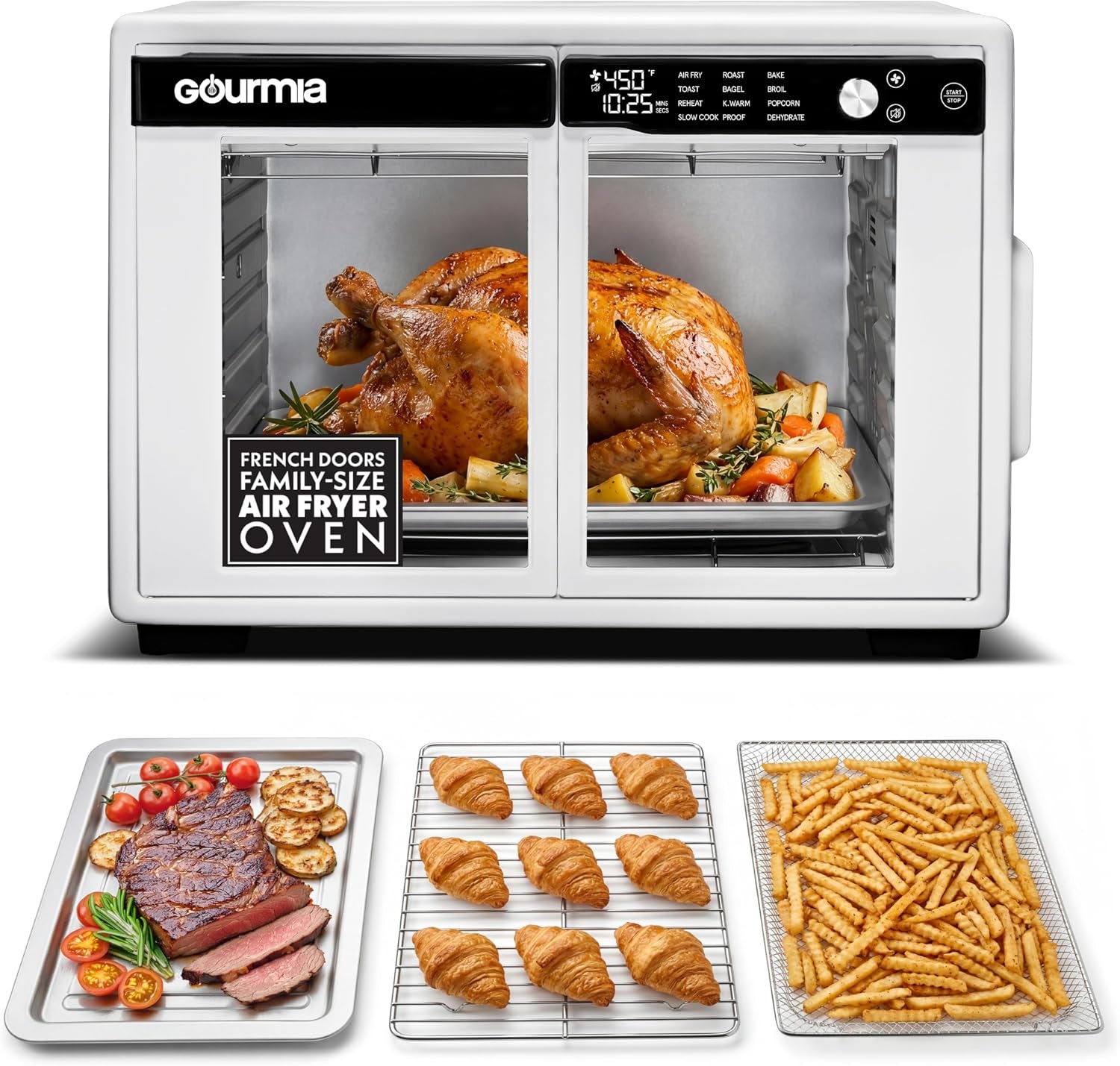 french-door-air-fryer-oven-37-qt-large-capacity-convection-toaster-oven-fryforce-360-digital-display-12-cooking-presets-dehydrate-fits-13-pizza-dishwasher-safe-white