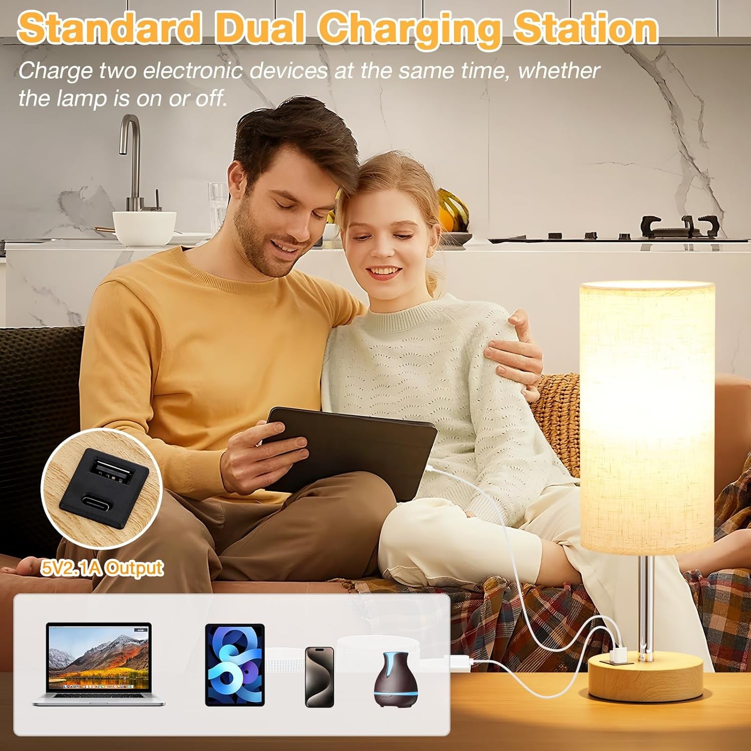 bedside-table-lamp-for-bedroom-3-way-dimmable-touch-lamp-usb-a-c-led-bulb-included-14-small-nightstand-lamp-for-desk-living-room-guest-room-cream-fabric-lampshade-wood-grain-metal-base
